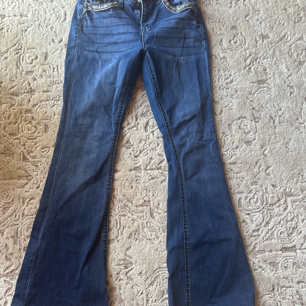 Women's Blue Flared Jeans